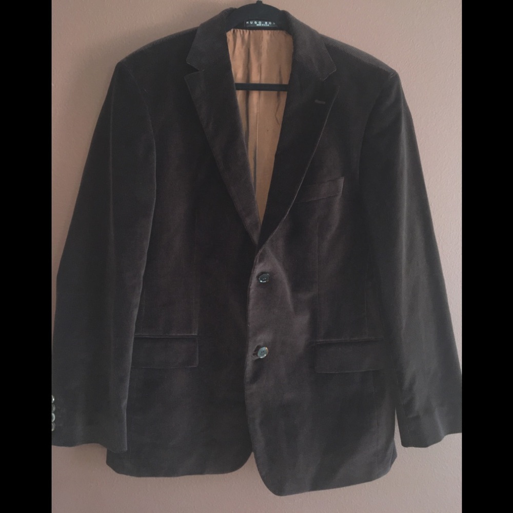 Hugo Boss Velvet Chocolate Brown Jacket